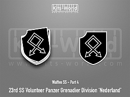 Kitsworld SAV Sticker - Waffen SS - 23rd SS Vounteer Panzer Grenadier Division 'Nederlan 